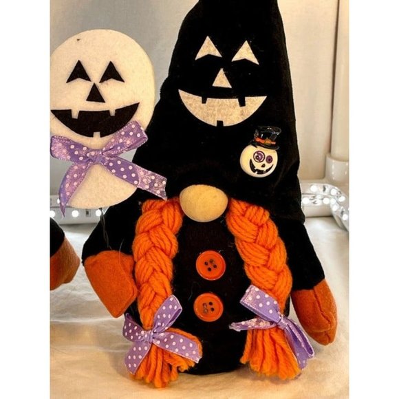 2pcs Halloween Plush Window Sitters Greeters Gnomes - Picture 5 of 6